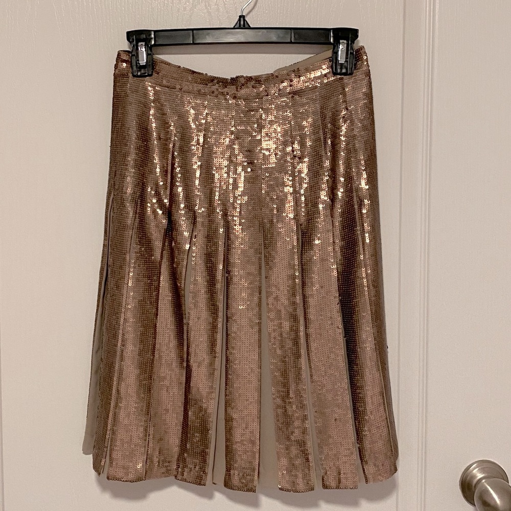 BCBG Max Azria Pumice Wash Sequin Edna Skirt